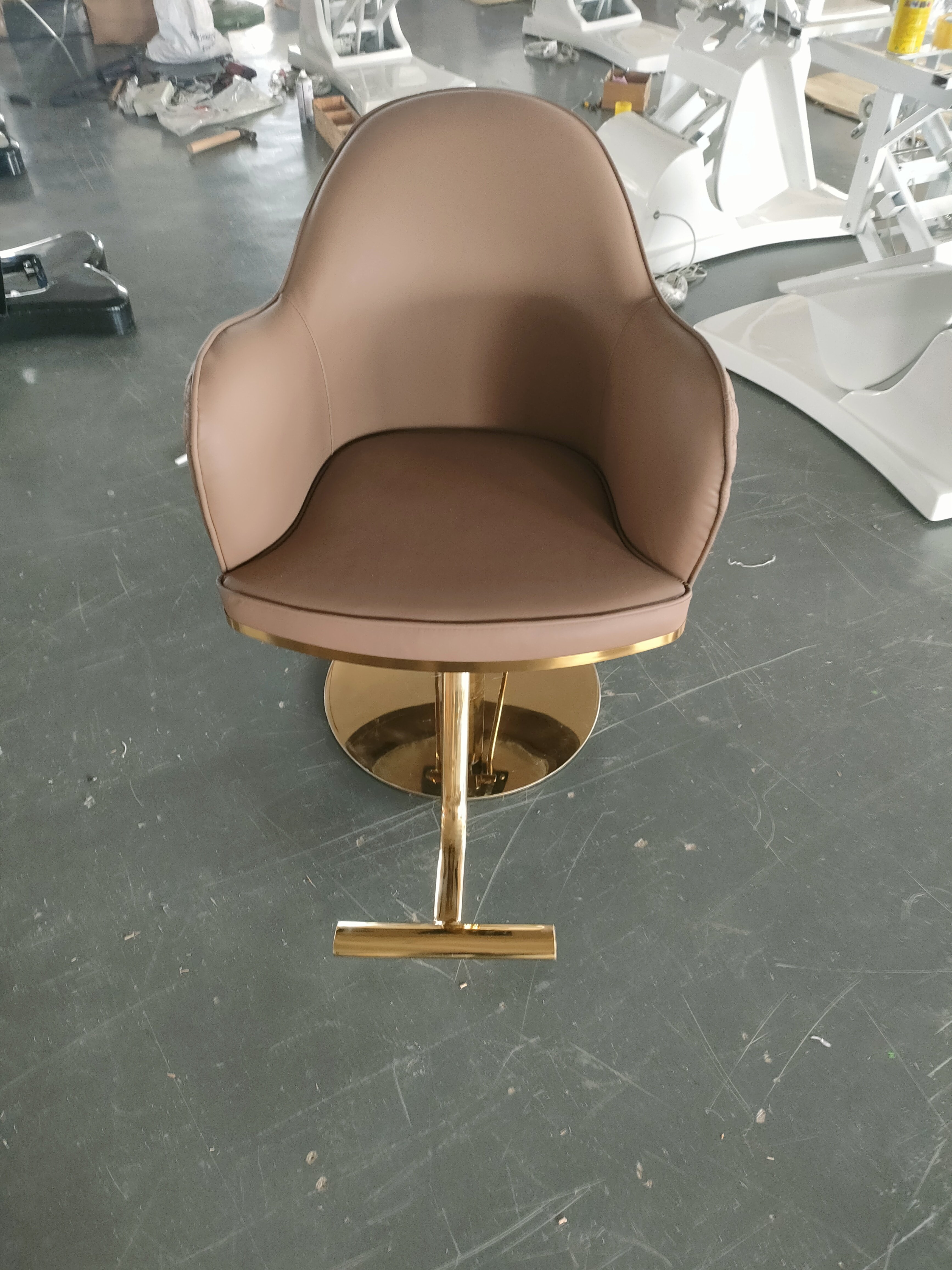 Modern High Quality Salon Waiting Bench Hairdressing Furniture Living Room Hotel Stylist Chair Barber Chair High-End Salon
