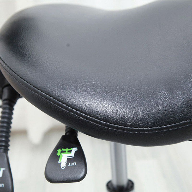 Factory Price Swivel Barber Chair Beauty Salon Stool Saddle Leather Bar Chair Aesthetic Chair Saddle with Back