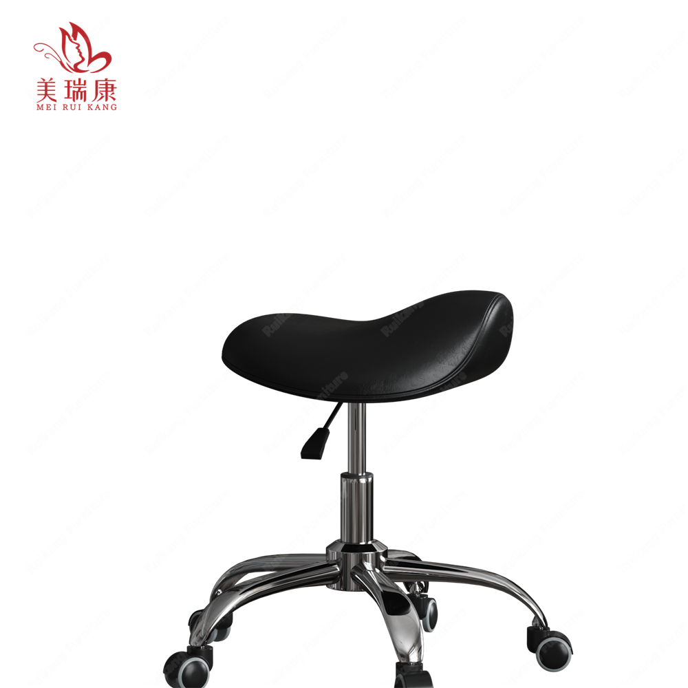 Adjustable Height Swivel Hairdressing Styling Hydraulic Barber Shop Hair Cut Stool Chair With Wheels