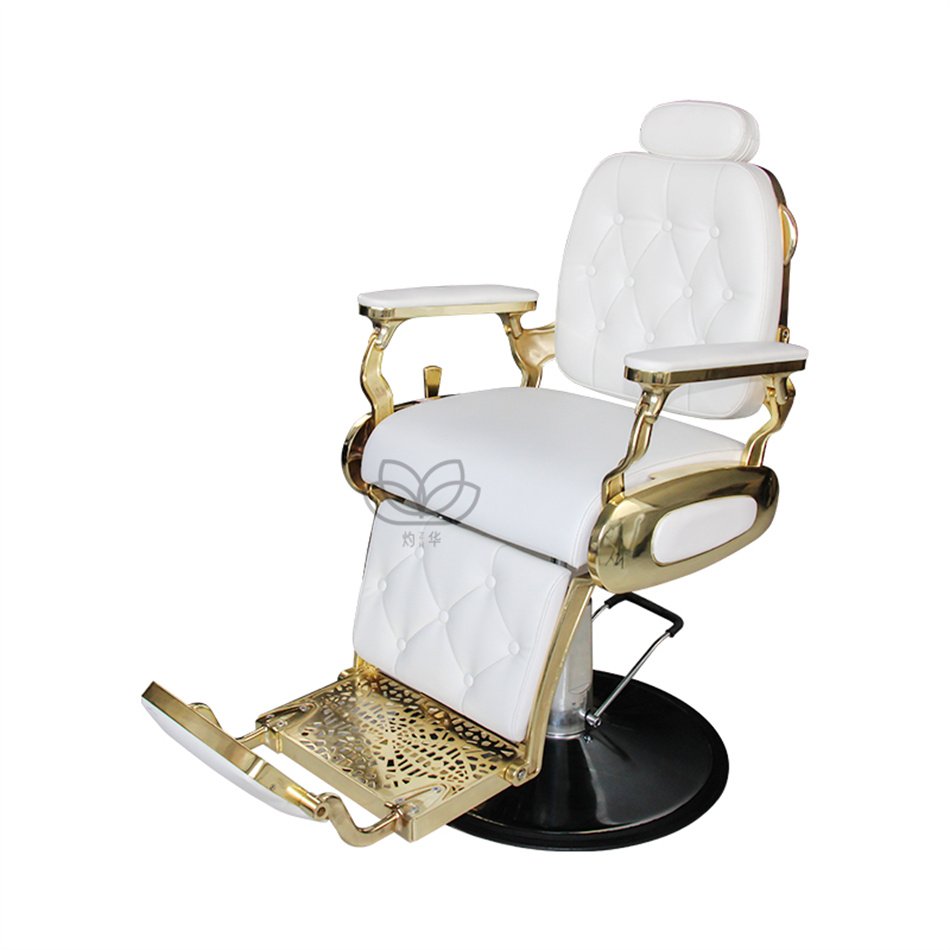 High end barber shop hair salon styling chairs stainless steel lifting chair for hairdressing