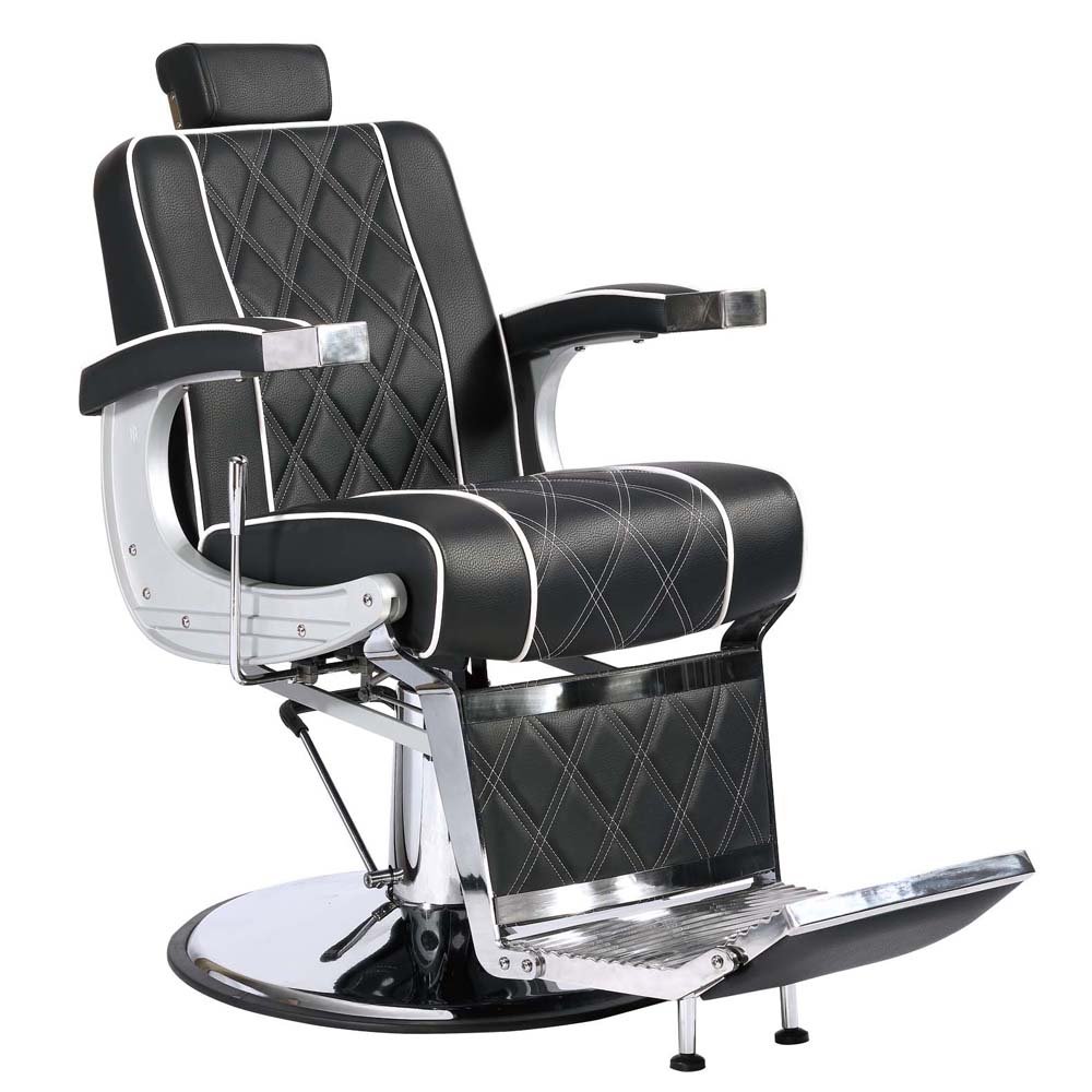 Beauty Salon Furniture Styling Hair Cutting Hydraulic Pump Design Rotating Mens Modern Black Barber Chair For Barbershop