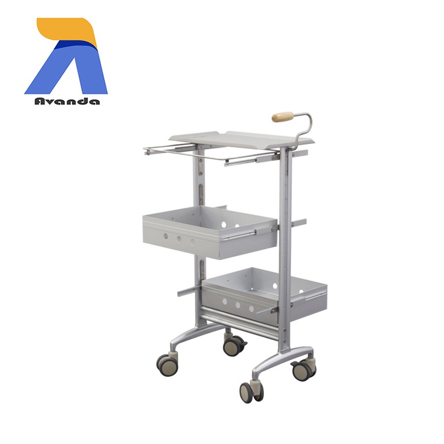 Modern Design Commercial Furniture Hairdressing Equipment Aluminum Alloy Salon Trolley For Sale