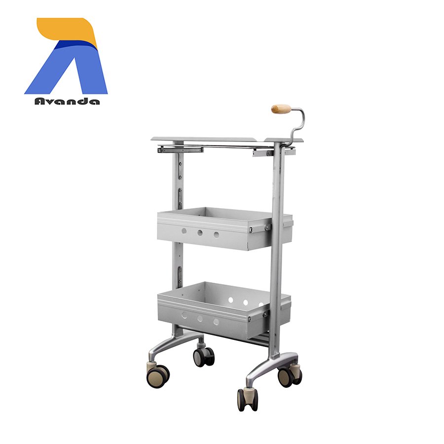 Modern Design Commercial Furniture Hairdressing Equipment Aluminum Alloy Salon Trolley For Sale