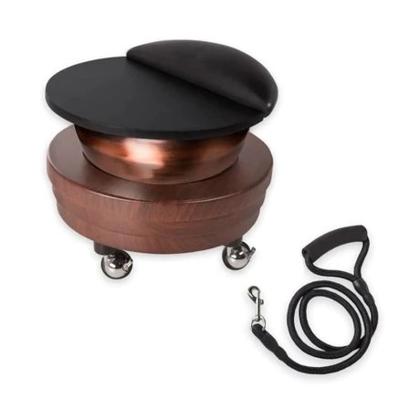 Decorative Foot Spa Bowl Metal Pure Copper Outside Powder Coated Finished Metal Pure Copper Pedicure Spa Bowl with Trolley