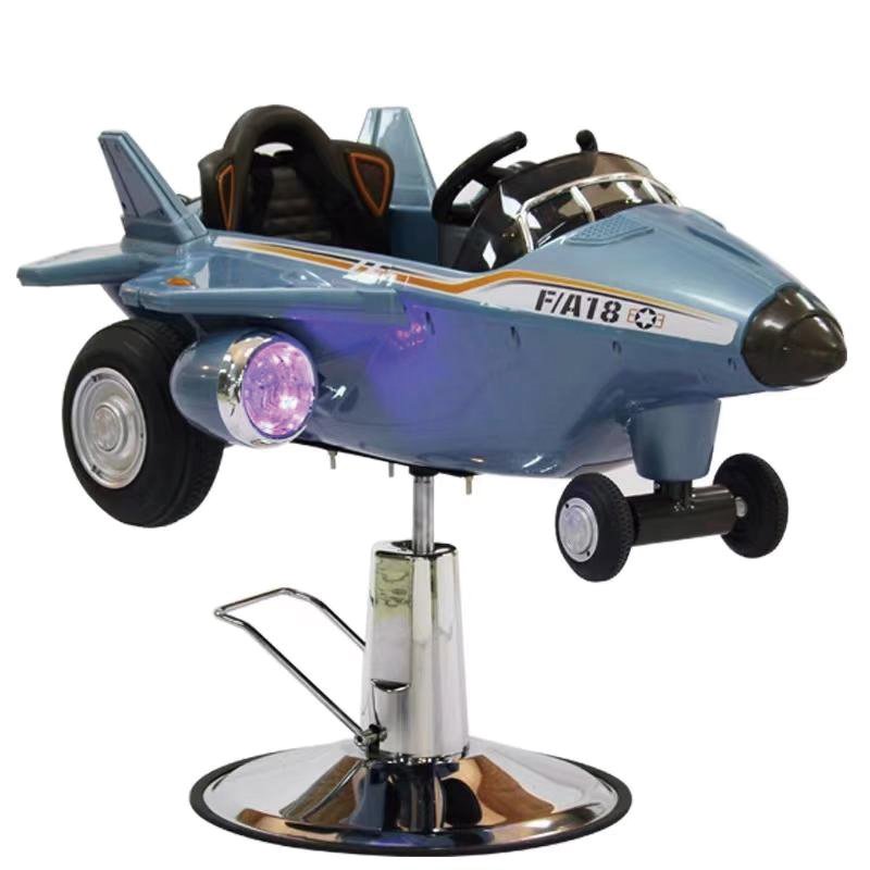 Children's barber chair with plane for hair salon