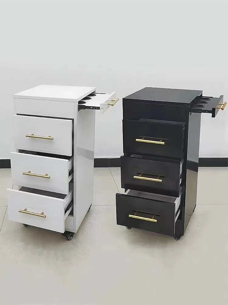 Hochey Beauty Tool Cart White Professional hair salon trolley cart