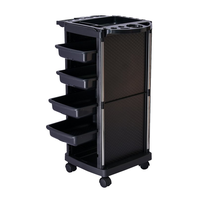 Salon Equipment Beauty New Barber Salon Trolley Stand with Wheels Pink Carton 1 Piece Salon Furniture Plastic Modern 7 Days