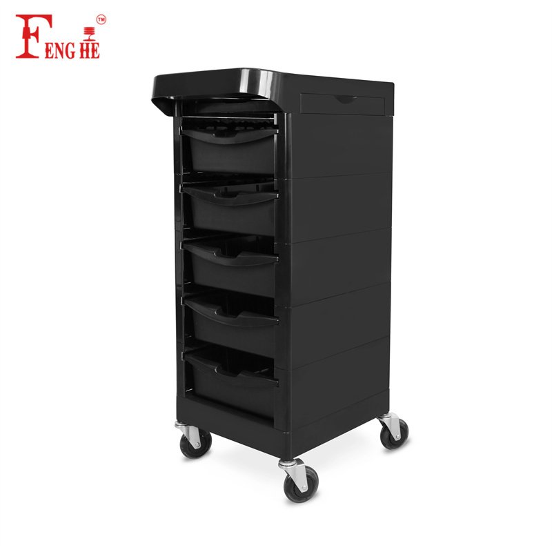 Modern Salon Equipment Trolley with Lockable Drawers and Smooth Wheels