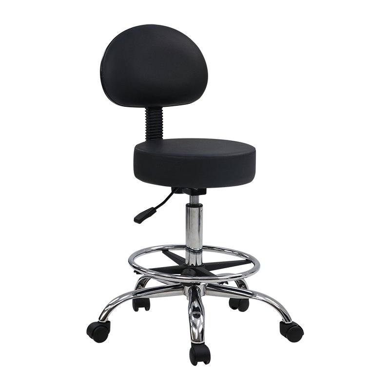 Factory Custom Hydraulic Workshop Rolling Stool Dentist Stool Round Seat Massage Stool With Wheels Salon Furniture Wholesale