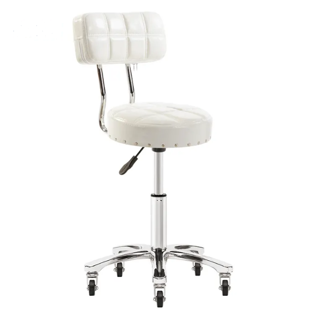 Gorgeous Beauty SPA Adjustable Rolling Hairdressing Gold Master Tony Master Chair Salon Stool