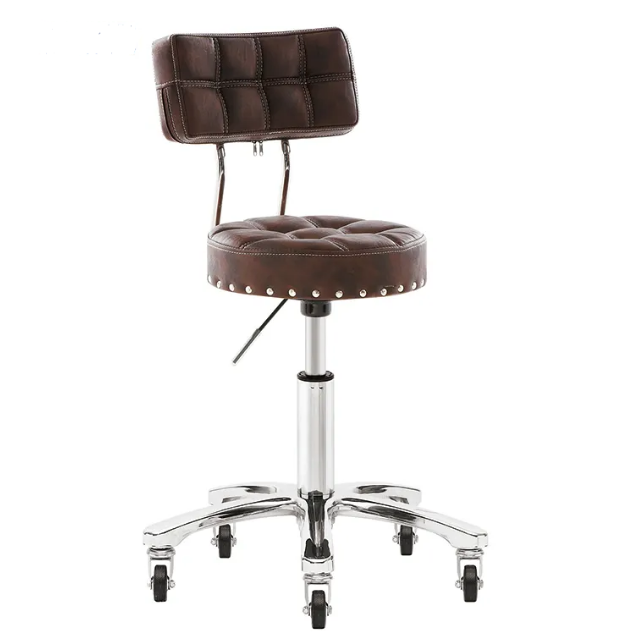 Gorgeous Beauty SPA Adjustable Rolling Hairdressing Gold Master Tony Master Chair Salon Stool