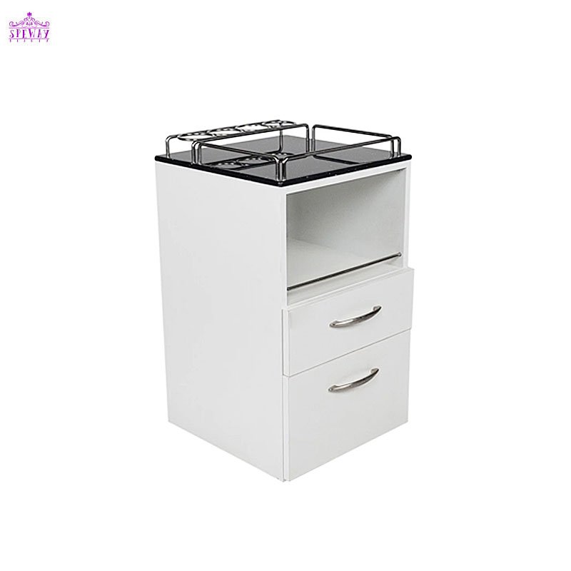Salon furniture beauty salon barber shop cabinet original wood color drawer hairdressing storage white salon cart