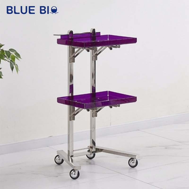 Modern Hairdressing Furniture Set Equipment Nail Beauty Acrylic tray Hair Salon Trolleys For sale