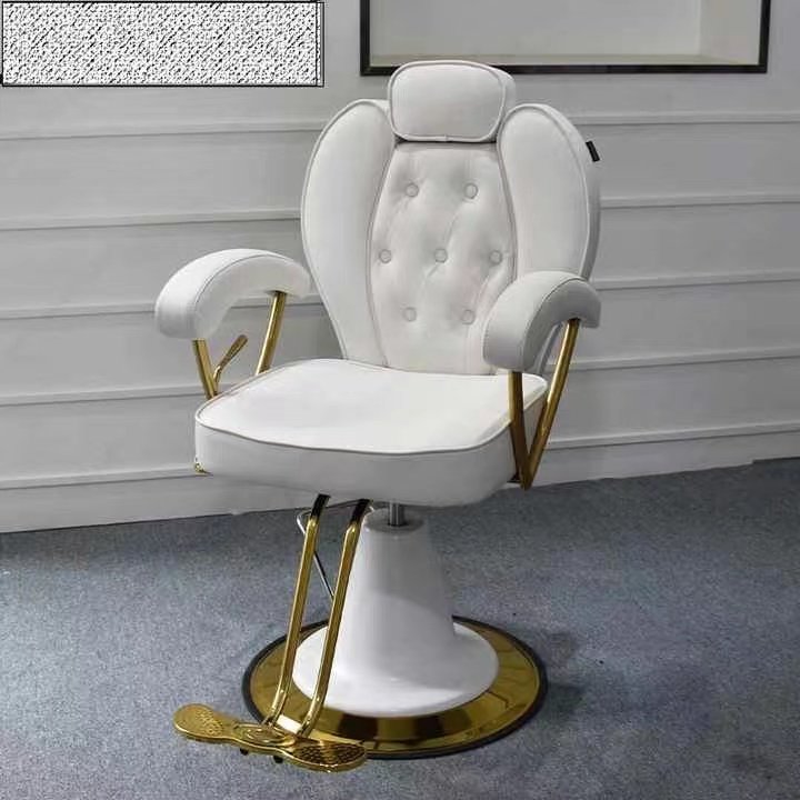 New Design Cream Color Hot Sale Modern Barber Salon Styling Chair Hairdressing Chair Saloon Chairs For Beauty Salon