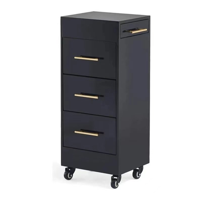 Hochey Beauty Salon Trolley Storage Cart Hair Dryer Holder Styling Equiment With Lockable Rolling Wheels