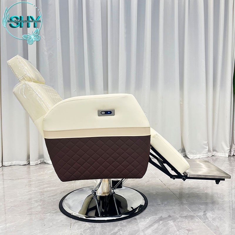 Professional Model Custom Beauty Hair Styling Cutting Chair Heavy Duty Sliver Salon Chair Barber Chair