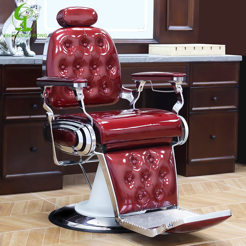 JINCHENG Vintage All Purpose Chair Reclining Chair Barber Pole Antique Salon Furniture Hair Salon Modern 1 Set Multi-function