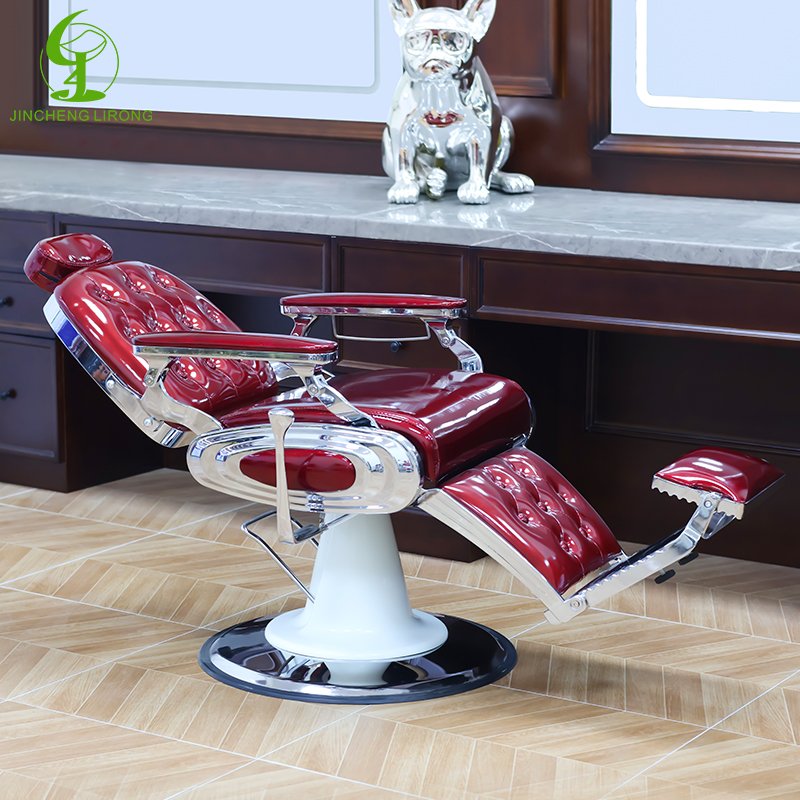 JINCHENG Vintage All Purpose Chair Reclining Chair Barber Pole Antique Salon Furniture Hair Salon Modern 1 Set Multi-function