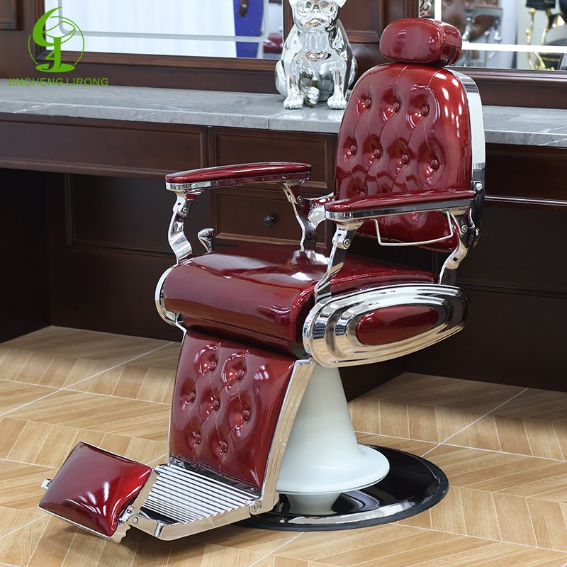 JINCHENG Vintage All Purpose Chair Reclining Chair Barber Pole Antique Salon Furniture Hair Salon Modern 1 Set Multi-function
