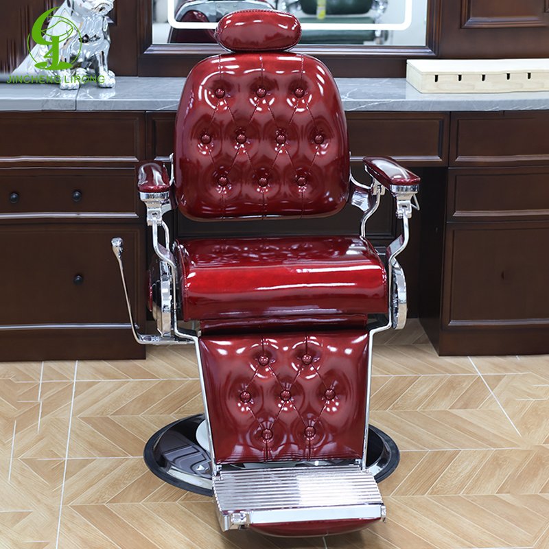 JINCHENG Vintage All Purpose Chair Reclining Chair Barber Pole Antique Salon Furniture Hair Salon Modern 1 Set Multi-function