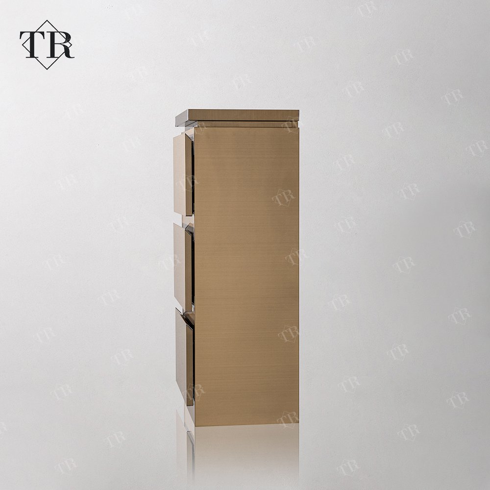 Turri Luxury Stainless Steel Single Sided Hairdresser Cabinet With Hair Dryer Frame And 3 Extraction Hairdressing Tool Cabinet