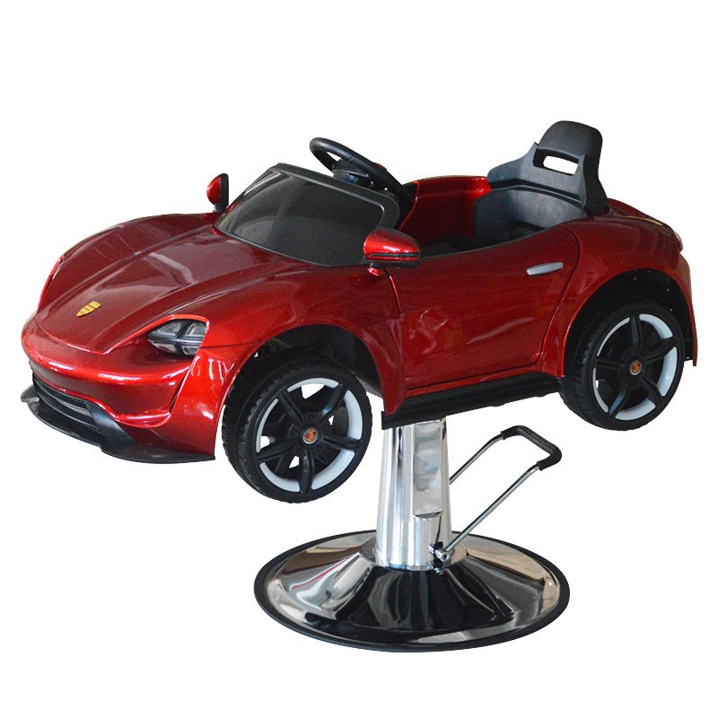 New Design Hydraulic Hair Cutting Chair for Kids Beauty Salon Chair with Music Car Design Synthetic Leather Barber Shop Hotel