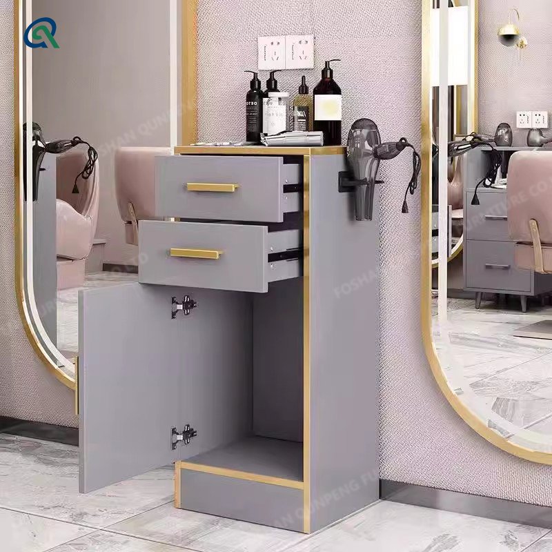 Qunpeng Hairdresser Tool Cabinet Beauty Salon Supplies Trolley Hairdresser Multi-functional Shelf Hairdresser Tool Table