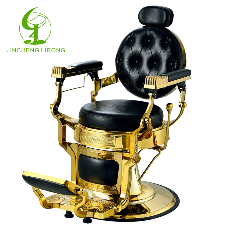 The Haircut Chair Jincheng Green Salon Furniture Round Barber Shop Hair Care Club Chair Chair Dyeing and Shaving Can Put Down