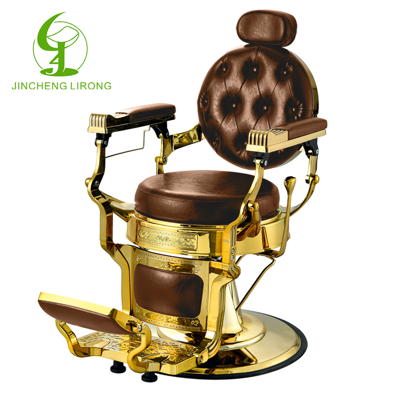 The Haircut Chair Jincheng Green Salon Furniture Round Barber Shop Hair Care Club Chair Chair Dyeing and Shaving Can Put Down