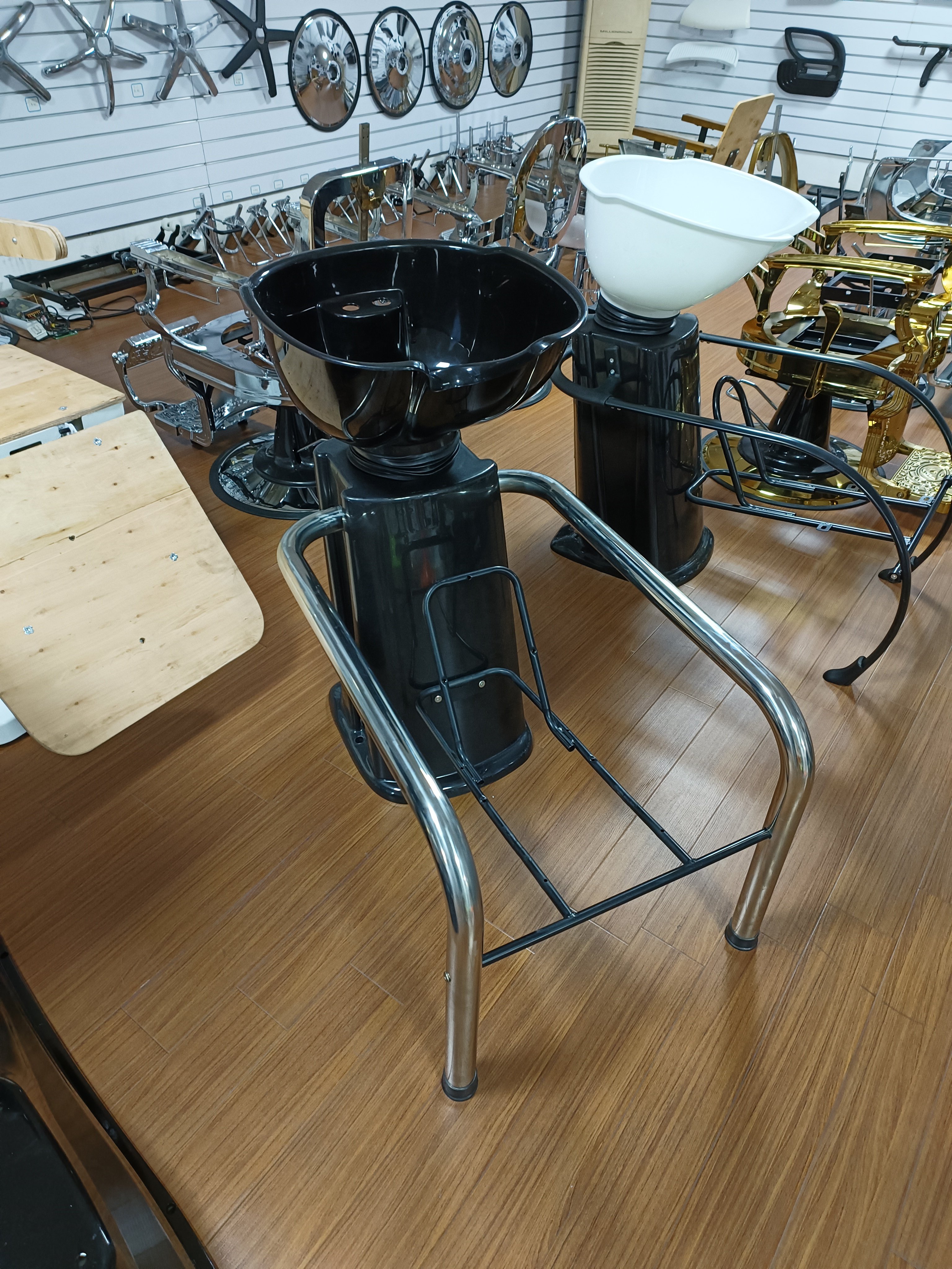 Salon Furniture Black Backwash Unit 013 Plastic Hair Washing Bowl Hair Salon Basin Shampoo Chair