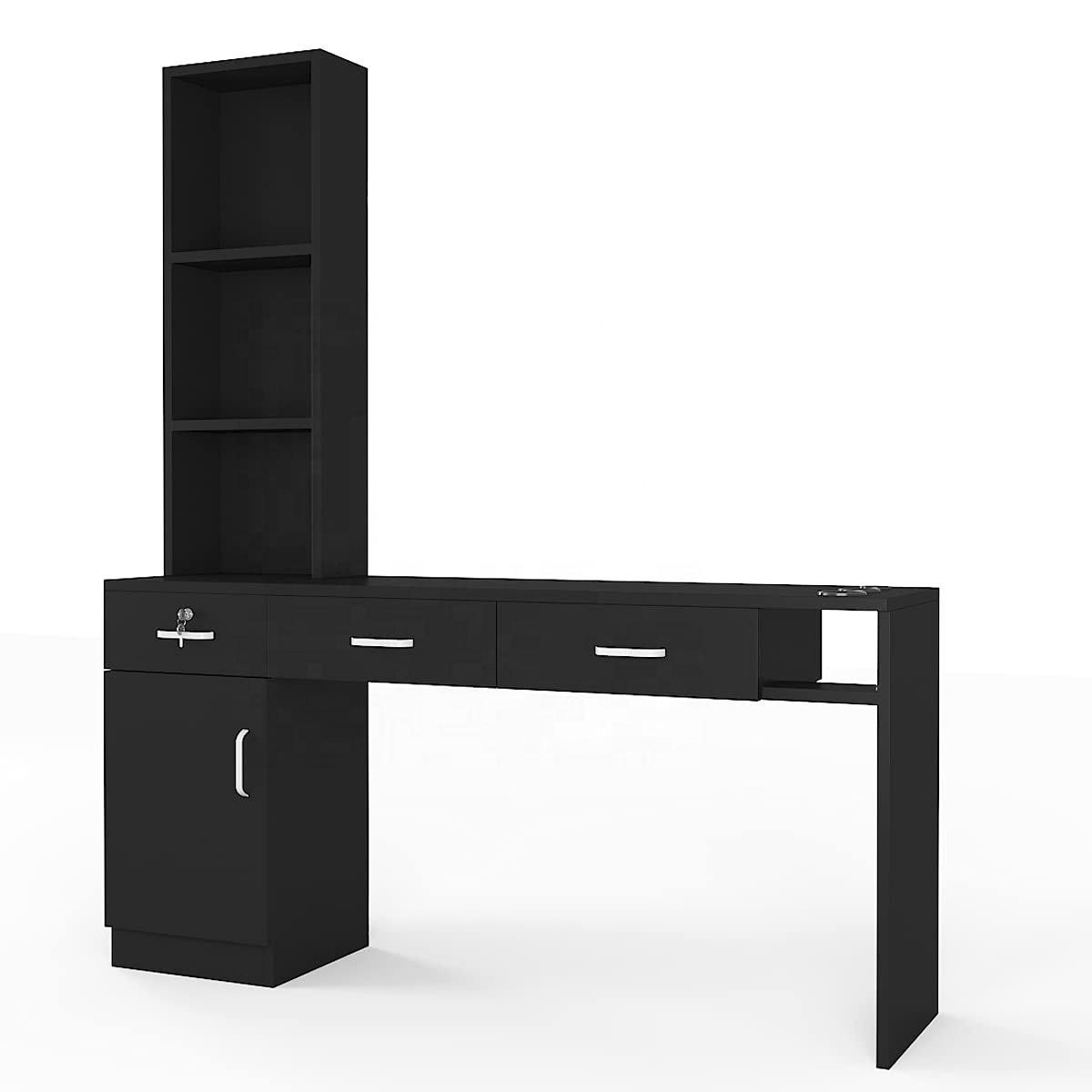 Beauty Hair Salon Furniture Salon Station for Hair Stylist Station Storage Locking Wall Mount Beauty Furniture Barber Equipment