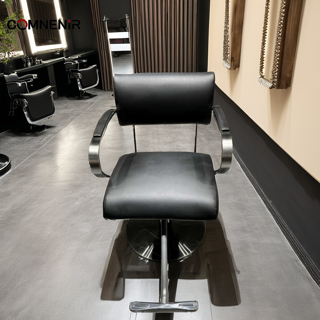 Hairdressing Salon Gold Tilt Hydraulic Adjustable Lifting Beauty and Hairdressing Equipment Barber Chair Salon Styling Chair