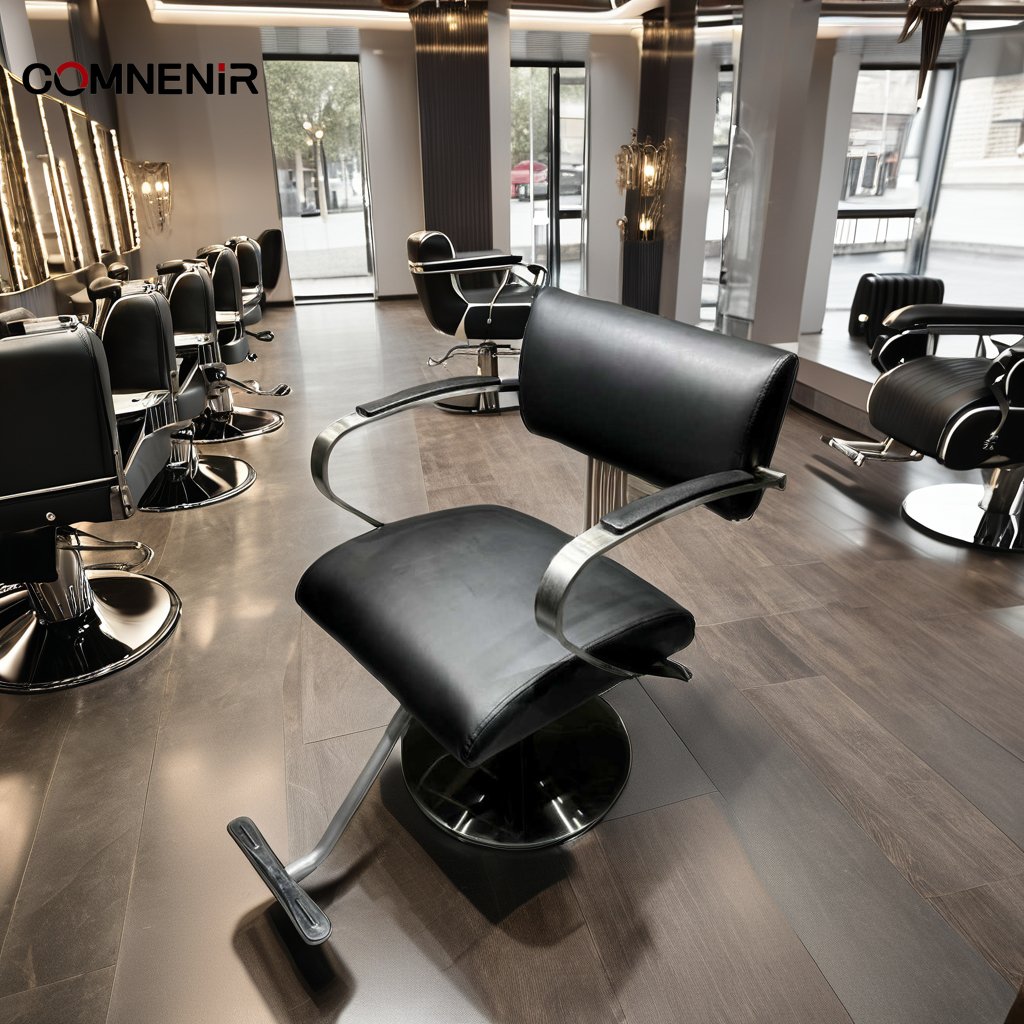 Hairdressing Salon Gold Tilt Hydraulic Adjustable Lifting Beauty and Hairdressing Equipment Barber Chair Salon Styling Chair
