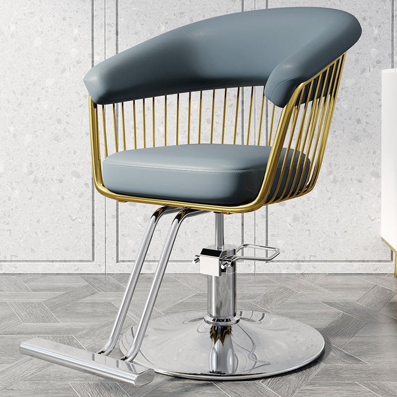 Wholesale Fashion Gold Barber Beauty Salon Furniture Hair Salon Chair Kids Barber Chair And Mirror Set