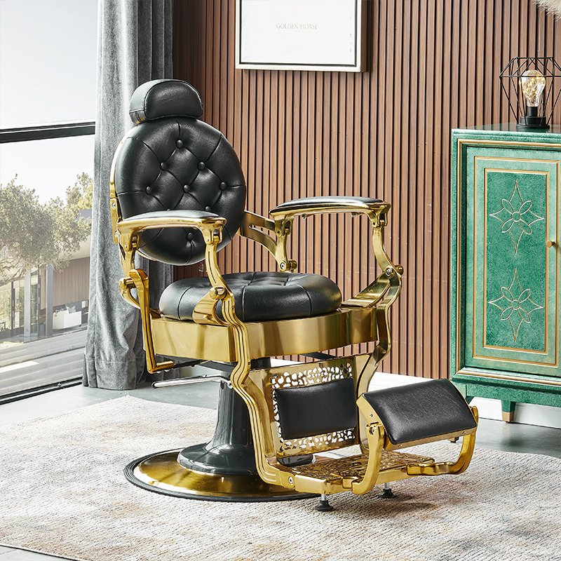 Hairdressing Hair Reclining Hydraulic Vintage Shop Furniture Beauty Salon Styling Barber Chair