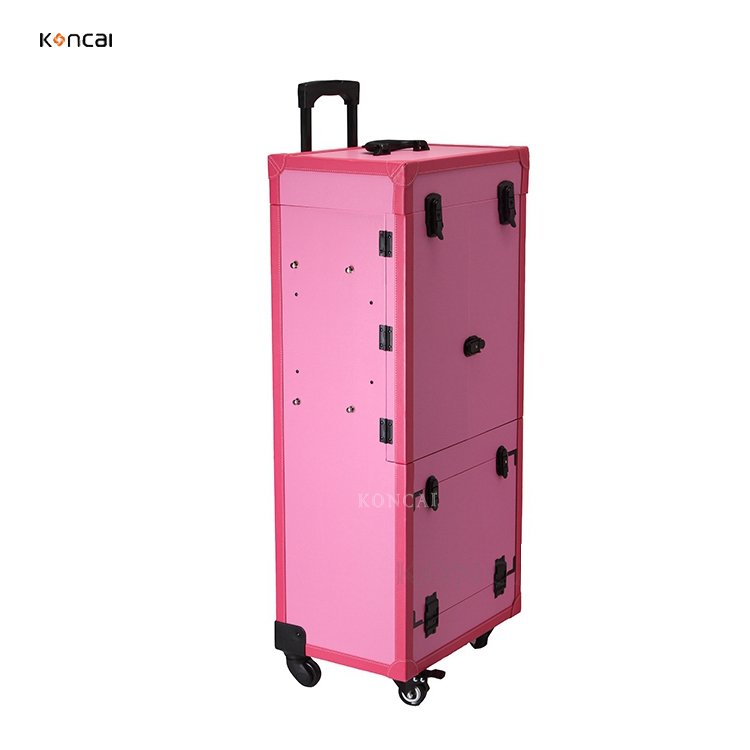 FAMA factory Trolley beauty case makeup stations with lighted mirror