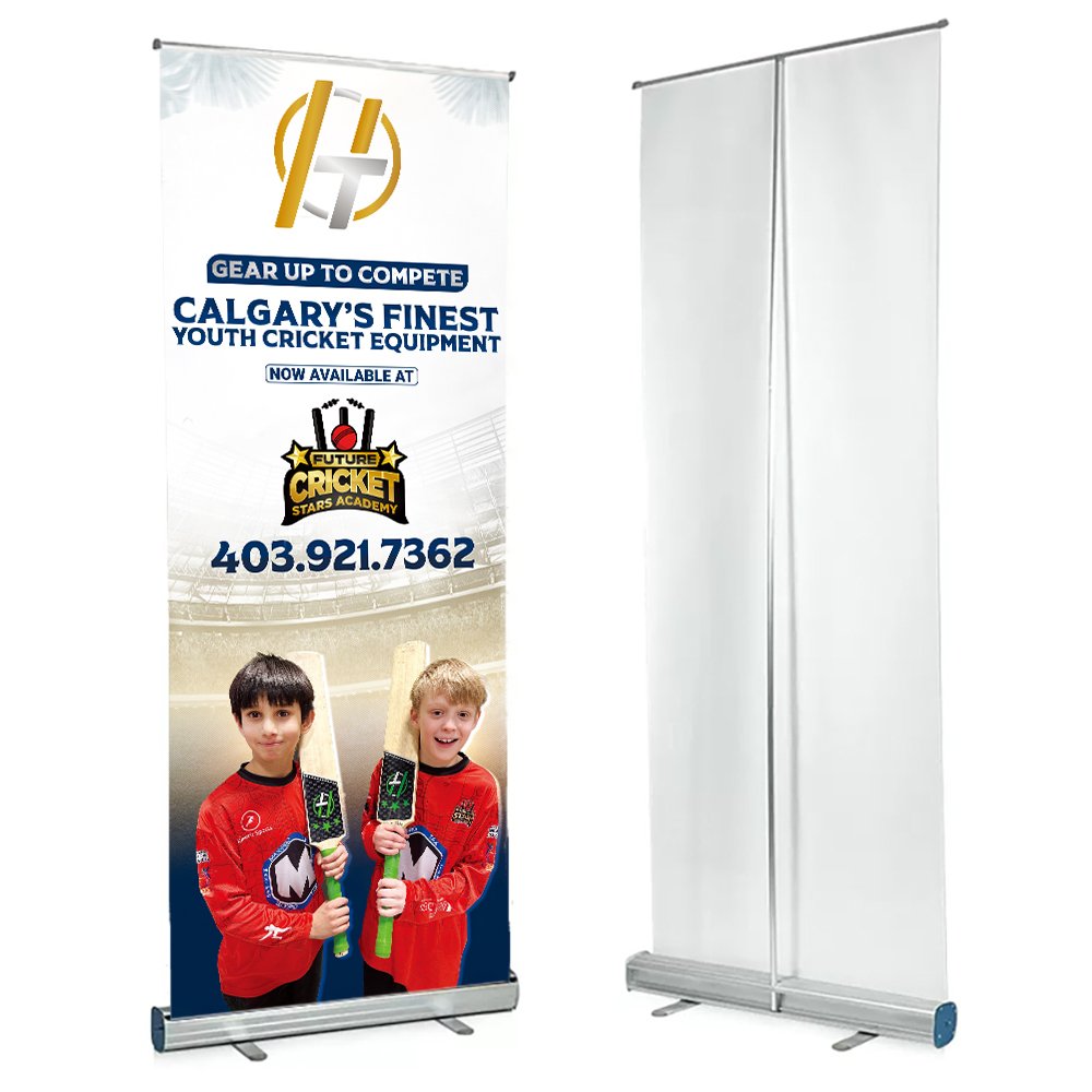 Aluminum Base Roll-Up Banner Stand for Trade Show Exhibitions and Advertising Displays Stand