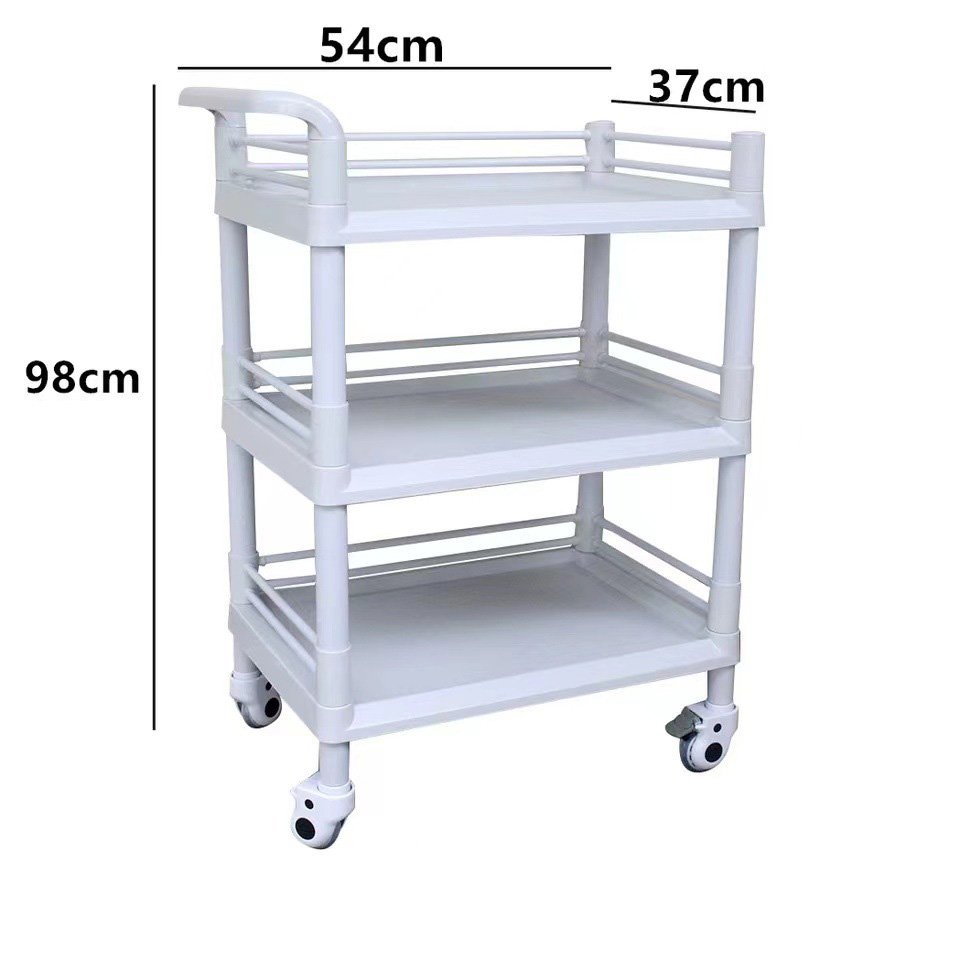 wholesale ABS With Wheels Hospital Emergency Surgical Instrument Trolley Medical Cart