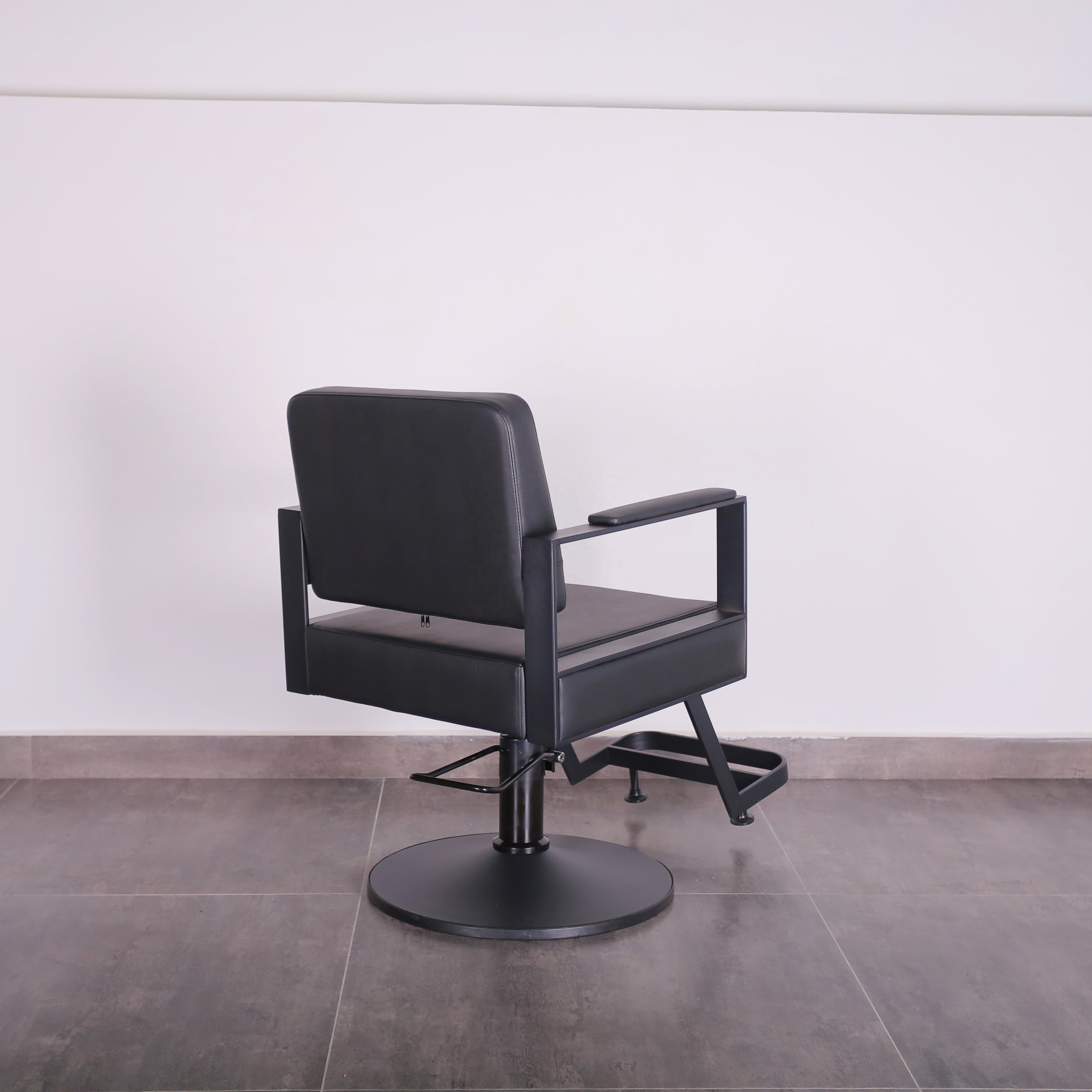 Factory Barber Supplies Furniture Salon Equipment Hair Styling Chair Barbershop Whole Set Black Salon Barber Hair Chair