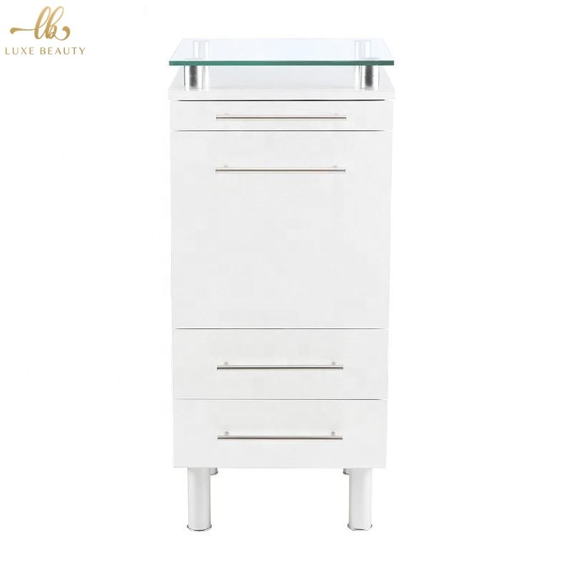 white hair salon trolleys salon cart with 4 drawer salon furniture accessories for barber 2021 newest beauty trolley case