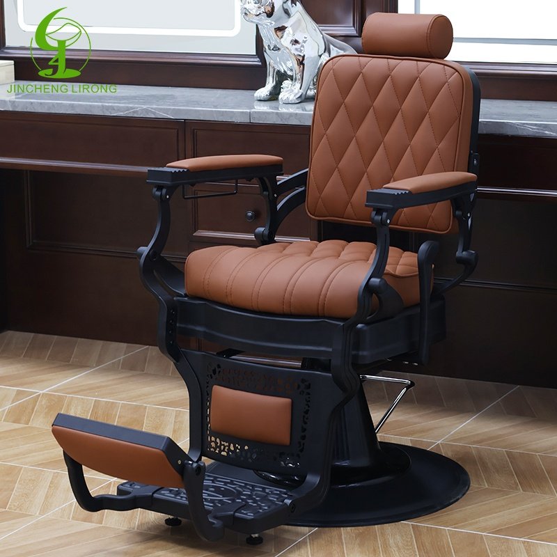 JINCHENG Luxury New Design Vintage Salon Vintage Heavy Duty Hydraulic Barber Chairs for Purpose Beauty Salon Furniture Modern