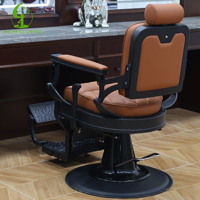 JINCHENG Luxury New Design Vintage Salon Vintage Heavy Duty Hydraulic Barber Chairs for Purpose Beauty Salon Furniture Modern