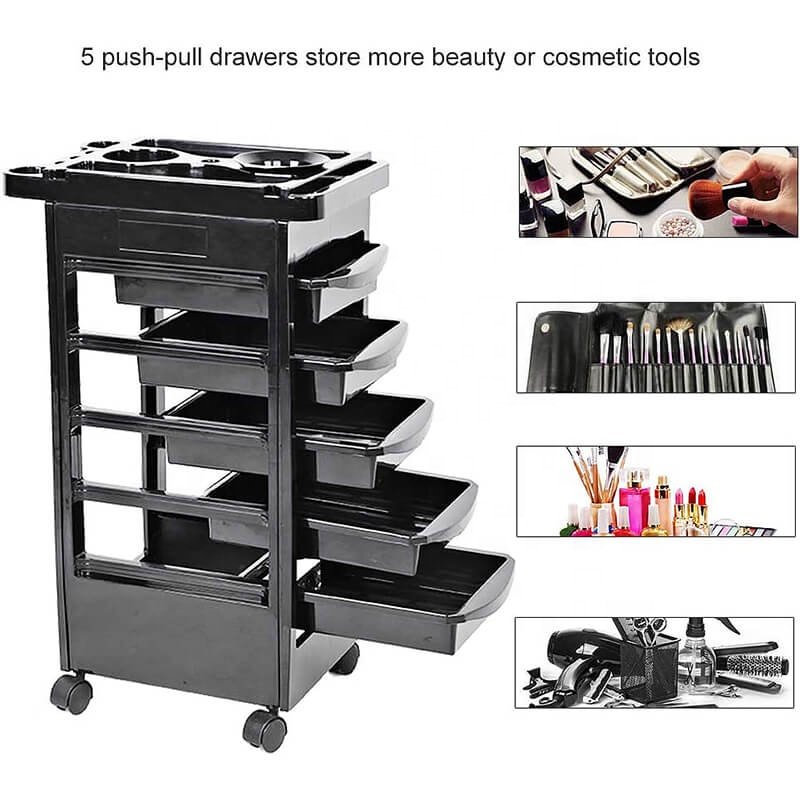 Professional Trolley Beauty Salon SPA Station Rolling Cart For Barber Shop