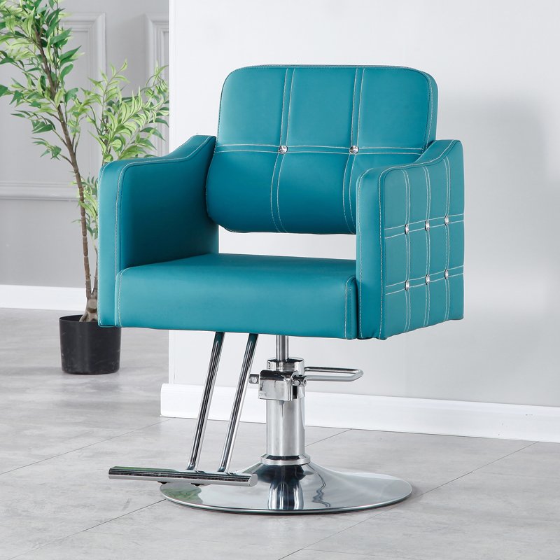 Cheap Vintage Fashion Style Wood Board Leather Multi Color Barber Chair Salon Room Bedroom Beauty Hair Cutting