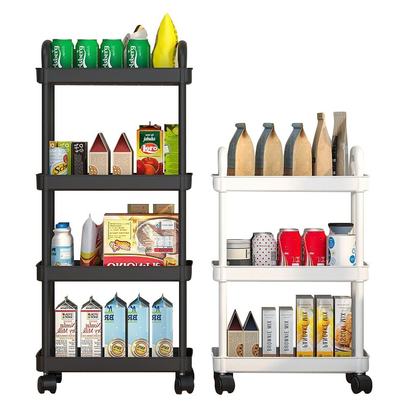 3 4 Layer Outdoor Kitchen Metallic Shelf Fruit Cast Iron Vegetable Storage Toy Serving Trolley Kitchen Set Cart Rack With Wheels