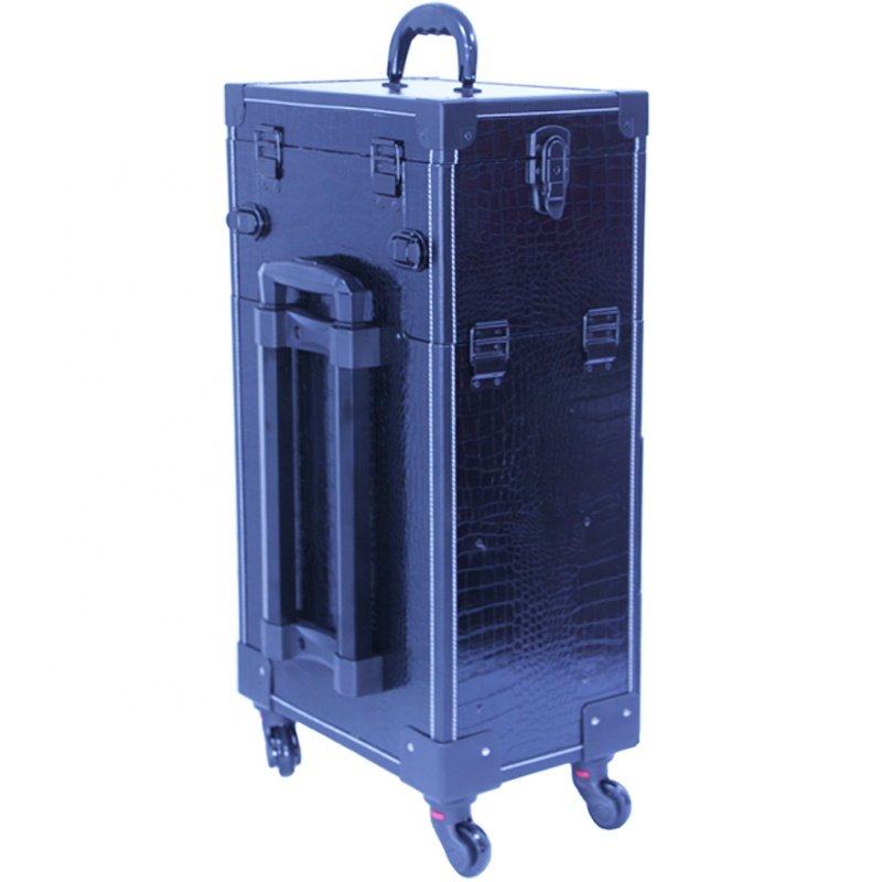 Professional beauty Makeup Train Case barber box with drawers nail case polish storage organizer for trolley nail art