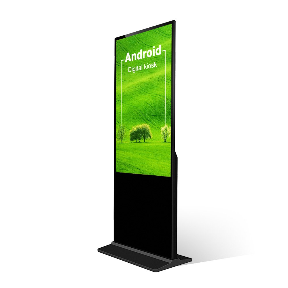 55 Inch Indoor Digital Kiosk 4K Advertising Display Screen Information Kiosk LCD Digital Signage Interactive Totem Touch Screen