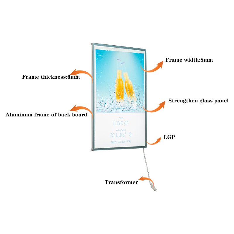 painting light led picture advertising light boxes menu board real estate square thin slim led light box for led advertising