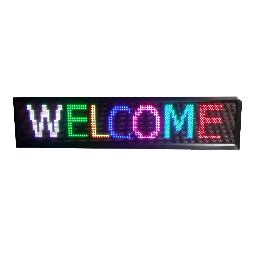 Subway Sign Banner Display Screen P3 LED Iron P3 Indoor Fixed LED Display 3mm Video Wall 3 Meter 2 Years Full Color 192x192 Mm