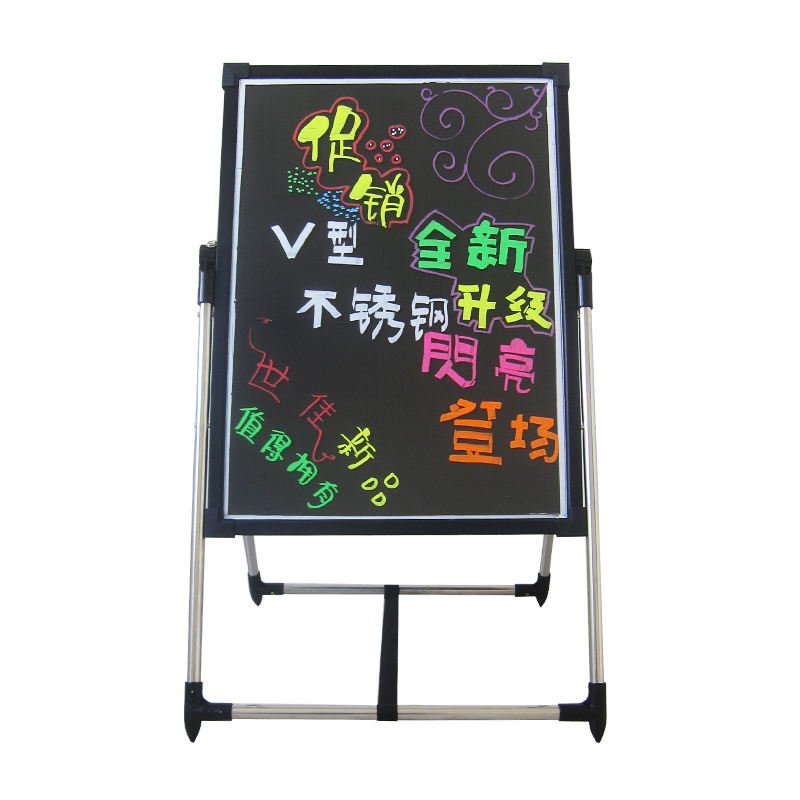 Factory Hot 600*800mm Sales Led Advertising Board Rgb/Led Fluorescent Writing Board For Shops Bar